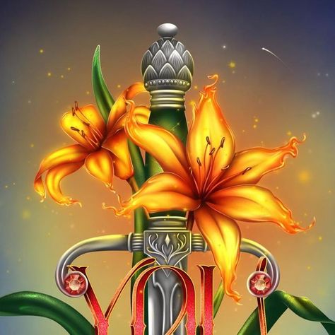 Throne Of Glass Kingsflame Flower, Book Flower Tattoo, Throne Of Glass Books, Glass Book, Illustrators On Instagram, Bookish Things, The Throne, Throne Of Glass, Once Upon A Time