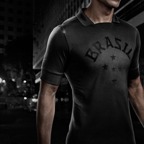 Rare as 5 Stars. Introducing the New Limited Edition #Nike #Brasil Third Jersey. Brazil Soccer, Soccer Store, Black Theme, Brazil Flag, Soccer Gear, Nike Soccer, Team Uniforms, Soccer Balls, Soccer Jerseys