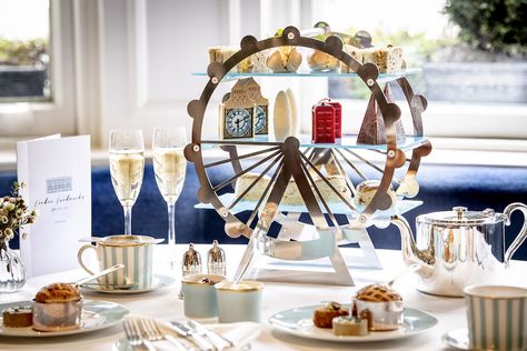 This Kensington Restaurant Has Launched A London-Themed Afternoon Tea Kensington Hotel London, Pie Jars, London Tea Time, London High Tea, Themed Tea Party, Coronation Chicken, Tea Party Ideas, Afternoon Tea London, Best Afternoon Tea