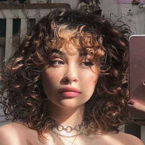 Curly Hair, Close Up, A Woman, Hairstyles, Hair