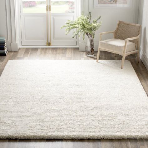 Kelly Clarkson Home Sadler Handmade Shag Ivory Area Rug & Reviews | Wayfair Area Rug Sets, Solid Color Rug, Cheap Rugs, Ivory Area Rug, Kelly Clarkson, Shag Area Rug, Silver Area Rug, Rug Sets, Handmade Area Rugs