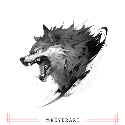 Learn how to create a nordic wolf tattoo design in Procreate using black and white. #procreate #tattoodesign . #Fenrir_Mythology #Realistic_Wolf_Tattoo_Design #Wolf_Portrait_Tattoo #Fenrir_Design Nordic Wolf Tattoo, Fenrir Mythology, Wolf Portrait Tattoo, Realistic Wolf Tattoo Design, Nordic Mythology Tattoo, Wolf Side Profile, Realistic Wolf Tattoo, Mythological Tattoo, Procreate Tattoo Design