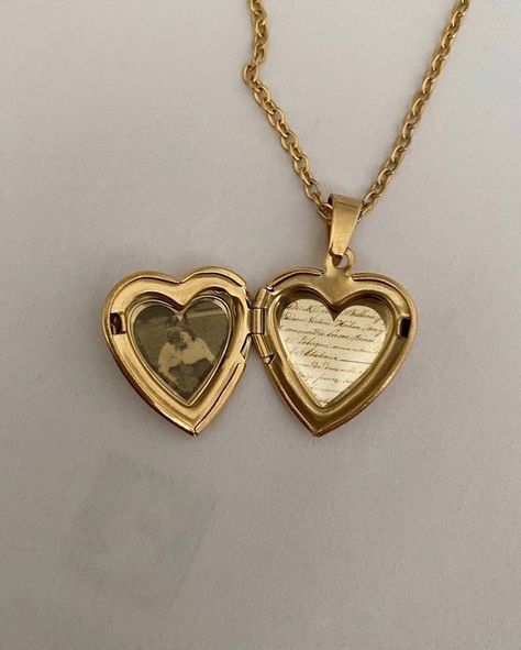 Heart locket necklace