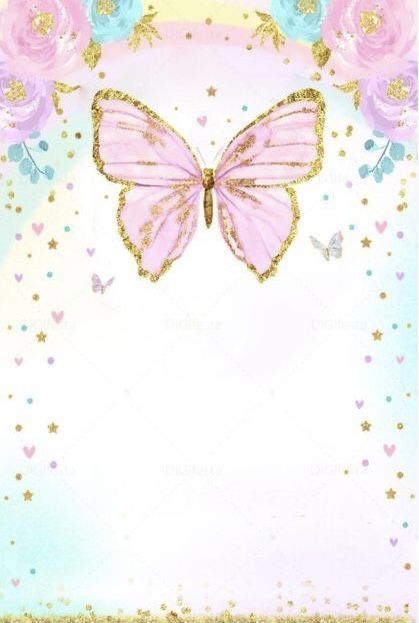 Butterfly Invitations Birthday, Butterfly Invitation Template, Butterfly Party Invitations, Butterfly Birthday Party Invitations, Butterfly Themed Birthday Party, Butterfly Invitations, Butterfly Birthday Party, Floral Cards Design, Baby Rosa