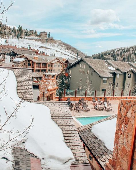 The best thing to do when you're not skiing or snowboarding in Park City, Utah is to relax in a spa, like this one at Stein Eriksen lodge! Stein Eriksen Lodge, Park City Mountain, Deer Valley, Ski Lodge, Park City Utah, Ski Snowboard, Ski And Snowboard, Weekend Getaway, Lake Tahoe