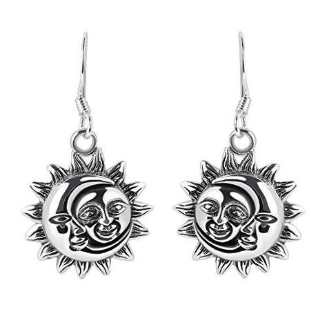 Glinting Celestial Sun And Moon .925 Sterling Silver Dang... https://smile.amazon.com/dp/B01NBKG6H0/ref=cm_sw_r_pi_dp_x_0TNGzb8FANFBS Sun Moon Design, Celestial Sun And Moon, Celestial Sun, Fish Hooks, Silver Dangle Earrings, Sterling Silver Dangle Earrings, Moon Design, Sun And Moon, Girls Necklaces