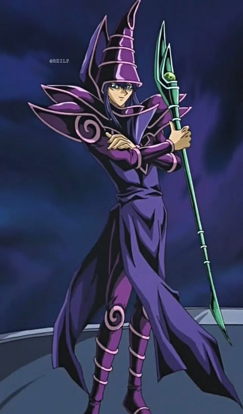 Dark Magician Yugioh, Yugioh Tattoo, Magician Art, Yugi And Yami, Dark Magician Girl, Digimon Wallpaper, Anime Tv Series, Dark Wizard, Yugioh Yami