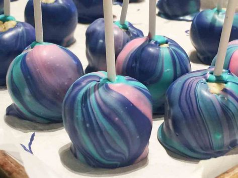 Marbled Cake Pops Marbled Cake, Galaxy Rainbow, Foam Blocks, Marble Cake, Rainbow Cake, Left Over, Candy Melts, Cake Pop, The Fear