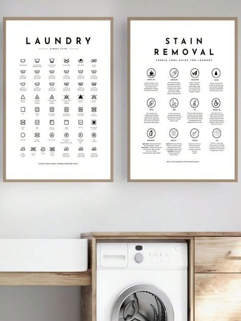 1pc Laundry Room Wall Art Paintings, Laundry Symbol Sign Guide Poster, Decontamination Instructions Prints, Laundry Room Wall Decor, Wall Art Canvas, Bathroom Decor, Frameless Multicolor Scandinavian   Canvas Letter Unframed Painting,Hanging Painting,Fabric painting   Home Decor, size features are:Bust: ,Length: ,Sleeve Length: Laundry Room Wall Art, Custom Laundry Room, Laundry Wall Art, Laundry Room Wall, Laundry Symbols, Laundry Room Wall Decor, Laundry Stains, Painting Fabric, Canvas Letters