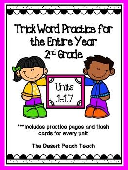 And entire year of trick words practice for 2nd grade Fundations Trick Word Practice, Ghost Writing, Trick Words, Rainbow Writing, Word Practice, Second Grade, 2nd Grade, Ghost, The Unit