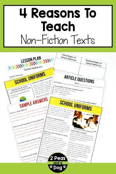 Learn about four reasons to teach non-fiction in middle school. Also get engaging non-fiction lesson ideas from 2 Peas and a Dog. Language Arts Activities Middle School, Grammar Activities Middle School, Middle School Short Stories, Middle School Writing Prompts, Middle School Reading Activities, Poetry Middle School, Middle School Grammar, Middle School Reading Comprehension, Reading Graphic Organizers