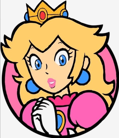 Took 30 mins Peach Canvas Painting, Princess Peach Pumpkin, Princess Peach Painting, Peach Painting, Mario Fanart, Peach Paint, Peach Mario, Easy Canvas, Easy Canvas Art