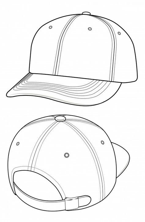 Pola Topi, Apparel Design Inspiration, Graphic Design Portfolio Inspiration, Flat Drawings, Fashion Design Template, Fashion Design Sketch, Album Art Design, Flat Sketches, Clothing Design Sketches