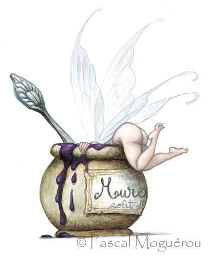 Fairies need snacks too Pascal Moguerou, Faery Art, Fairy Drawings, Elves And Fairies, Fairies Elves, Fairy Magic, Fantasy Fairy, Mystical Creatures, Fairy Angel