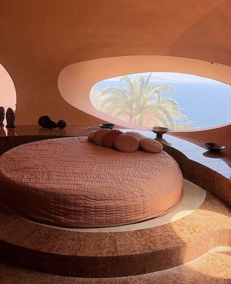 Circle Bed, Round Bed, Bubble House, Shell House, Cozy Fall Decor, Round Beds, Dream House Decor, Pierre Cardin, My New Room