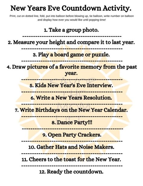 New Year Eve Kids Activities, Nye Activities, Nye Ideas, New Years With Kids, Countdown For Kids, Family New Years Eve, New Years Eve Traditions, Countdown Activities, New Year's Eve Crafts