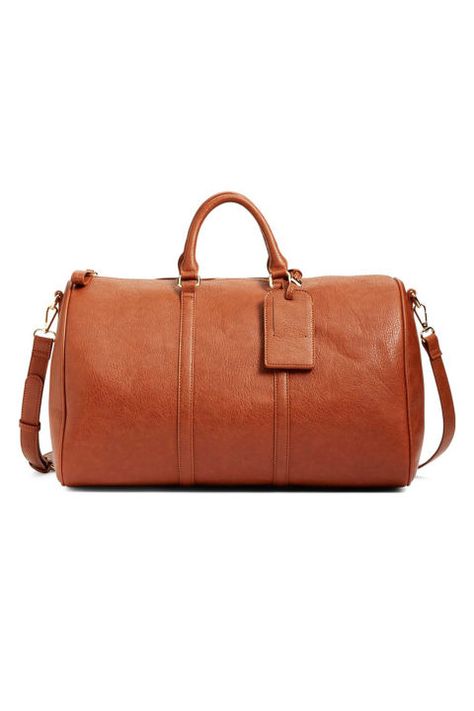 Sole Society Cassidy Faux Leather Duffel Bag, $70; nordstrom.com Duffel Bag Women, Duffle Bag Women, Packing Ideas, Leather Duffel Bag, Leather Duffel, Leather Duffle Bag, Mens Travel Bag, Travel Bags For Women, Leather Duffle