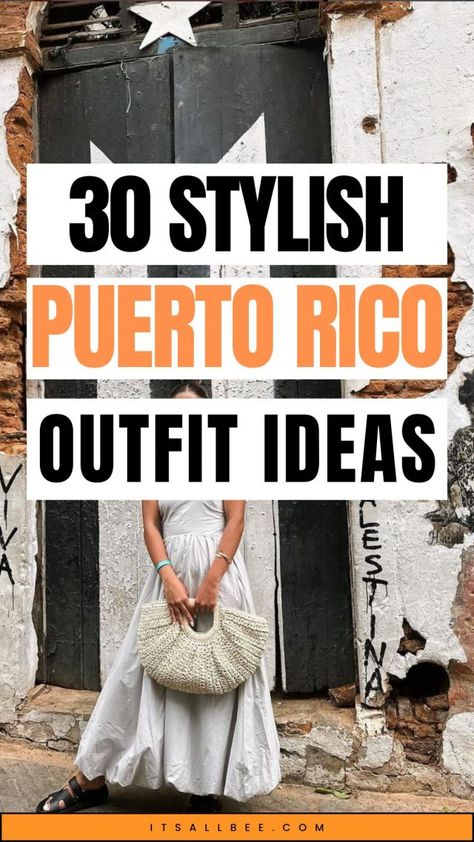 Discover stylish outfit ideas for your Puerto Rico adventure. From beach-ready ensembles to chic streetwear, explore our fashion guide to look fabulous while enjoying the island's vibrant culture and stunning landscapes. Perfect for every occasion, from brunch to beach days! Puerto Rico Aesthetic, Puerto Rico Vacation, Puerto Rico Vacations, Puerto Rico Packing List, Beach Outfit, Summer Aesthetic, Summer Aesthetic Vibes, Travel Aesthetic, Cute Vacation Outfit, Tropical Aesthetic, Ocean Vibes Puerto Rican Style Fashion, Puerto Rico Outfit Ideas, Old San Juan Puerto Rico Outfit, Puerto Rico Outfits What To Wear, Puerto Rico Packing List, Aesthetic Puerto Rico, Puerto Rico Vacation Outfits, Vacation Puerto Rico, Puerto Rico Outfits