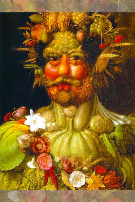 Inspired by summer fruits and veggies like Giuseppe Arcimboldo? He was an Italian Renaissance artist who brought a whole new meaning to 'apple-cheeked!' Check out other Artsy Inspo Portraits. #fineartfunart #creativeart #portraitart Guiseppe Arcimboldo, Giuseppe Arcimboldo, Art Adventure, African People, Gcse Art, Creative Portraits, Summer Fruit, Art Movement, Fruits And Veggies