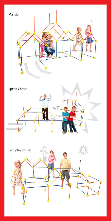 EZ-Fort Crazy Forts, Fort Plans, Kids School Gifts, Fort Building Kit, Fort Building, Kids Yard, Kids Forts, Non Toy Gifts, Build A Fort