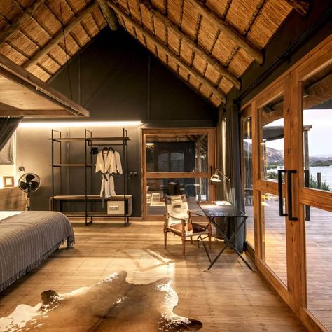 12 Luxury Safari camps throughout Africa. | The Eventful Traveller Luxury Safari Lodge Interior, Luxury Campsite, Safari Lodge Interior, African Safari Lodge, Luxury African Safari, Namibia Travel, Luxury Lodges, Luxury Safari Lodge, African Interior Design