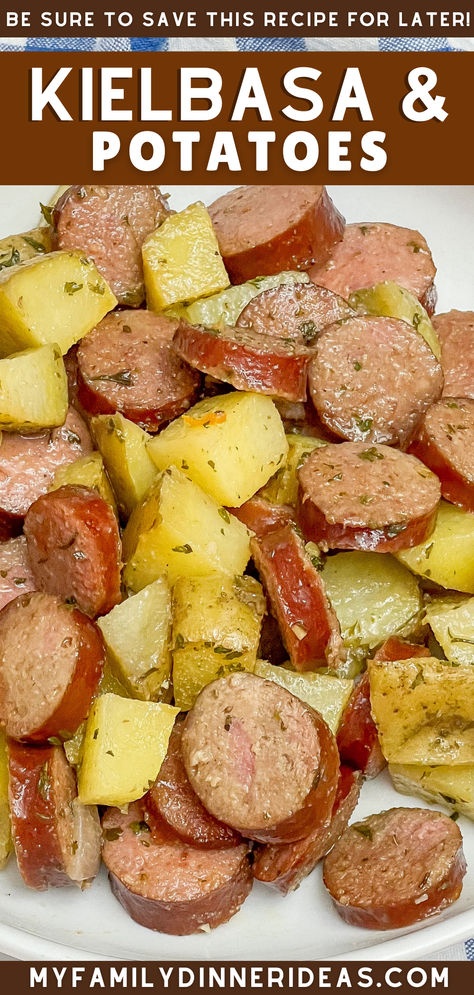 Easy Kielbasa and Potatoes Recipes With Beef Kielbasa, Kilbasa Sausage Recipes, Kielbasa Sausage Recipes, Kielbasa And Potatoes, Meat And Potatoes Recipes, Kielbasa Recipes, Kielbasa Sausage, Comfort Casseroles, Sausage Dishes