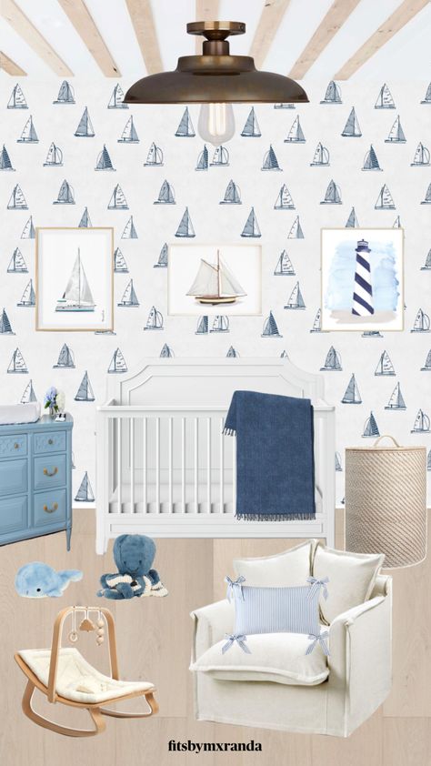 OCEAN BOYS NURSERY INSPO #homedecor #nursery #nurseryinspo #nurseryinspiration #nurserydesign #babyboy #boynursery #sailor Sailor Nursery, Boys Nursery, Nursery Inspo, Nursery Inspiration, Nursery Design, Boy Nursery, Create Collage, Creative Play, Your Aesthetic