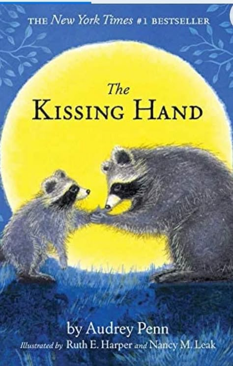 The Kissing Hand is an American children's picture book written by Audrey Penn and illustrated by Ruth E. Harper and Nancy M. Leak. It features a mother raccoon comforting a child raccoon by kissing its paw. The Kissing Hand Book, Kissing Hand, Good Listening Skills, Writing Picture Books, The Kissing Hand, Childhood Memories 90s, Kindergarten Books, Kindergarten Teaching, Childhood Books