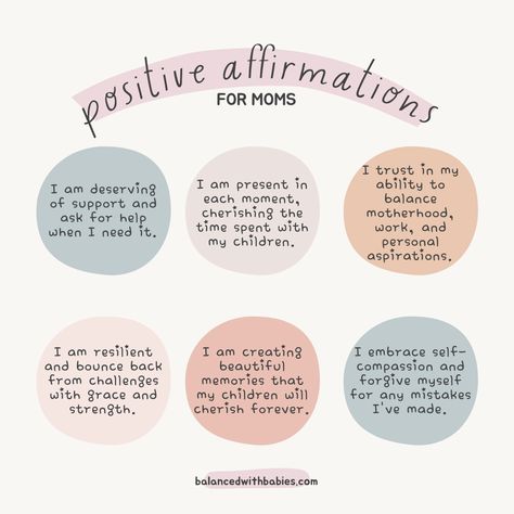 30 Empowering Positive Affirmations for Moms - Balanced with Babies Positive Affirmation Quotes For Moms, Mom Affirmations Inspiration, Good Mom Affirmations, Mantras For Moms, Daily Affirmations For New Moms, Mom Daily Affirmations, Positive Parenting Affirmations, Positive Daily Affirmations For Moms, New Mom Journal