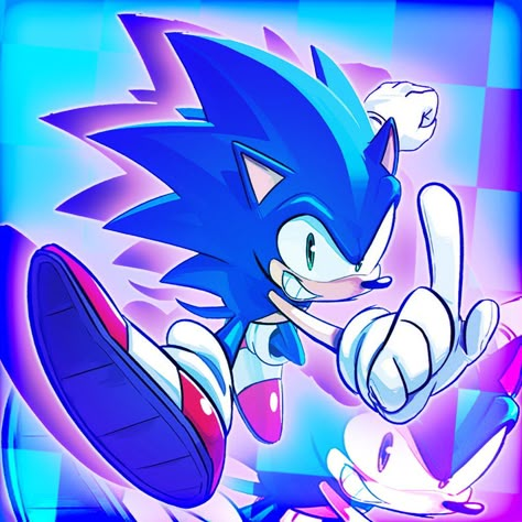 Sonic Pfps, Blue Hedgehog, Hedgehog Art, Sonic Adventure, Sonic 3, Sonic And Shadow, Sonic And Friends, Sonic Fan Art, Sonic Characters