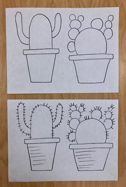 Art with Mr. Giannetto: 1st Grade Cactus Art Projects Drawings For 1st Grade, 1st Grade Line Art Lesson, Cactus Art Lesson, Drawing For Grade 1, Art 1st Grade Ideas, Desert Art Projects For Kids, Art For Second Grade, Cactus Art Project, Plant Art Projects