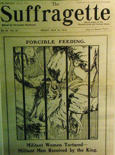 Force-feeding suffragettes in prison, or "lunatics" in asylums, was terrifying. Suffragette Poster, Iron Jawed Angels, Emmeline Pankhurst, Suffragette Movement, Women's Suffrage, Suffrage Movement, Brave Women, Women's History, 100th Anniversary