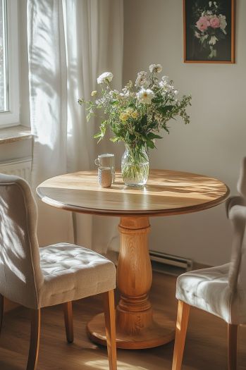 Transform your small dining area decor with these genius space-saving hacks, from banquette seating to stylish round dining table ideas. Perfect for tiny dining rooms and apartments, these tips will maximize space while adding charm. Discover how to blend Japandi minimalism or cozy farmhouse vibes effortlessly!  #smalldiningarea #diningarea #diningdecor