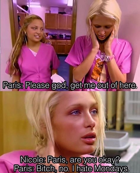 Wednesdays are beyond . . . . . . #parishilton #nicolerichie #sofiarichie #kathyhilton #bravo #thesimplelife #bffs #bestie #jobmemes #job #wednesday #monday #mood #ilovemyjob #explore #explorepage #foryou #foryourpage #fyp #trending #picoftheday Wednesday Mood, Job Memes, Kathy Hilton, Agree To Disagree, I Hate Mondays, Hate Mondays, I'm Just A Girl, Monday Mood, The Simple Life