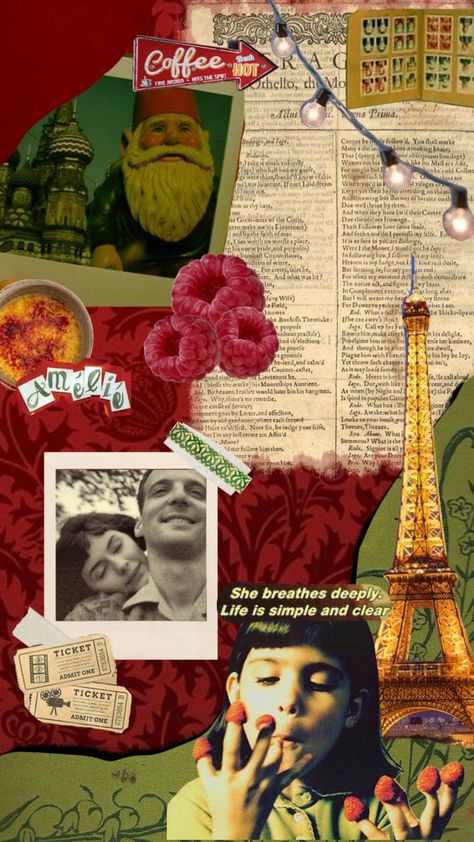 #amelie #ameliepoulain #raspberry #cinematography #film #movie #french #quotes #aesthetic #vibes Amelie Wallpaper Iphone, Amelie Quotes French, Amelie Aesthetic Wallpaper, Amalie Movie, Amelie Poulain Aesthetic, Amélie Poulain Wallpaper, Amélie Poulain Aesthetic, French Quotes Aesthetic, Amélie Quotes