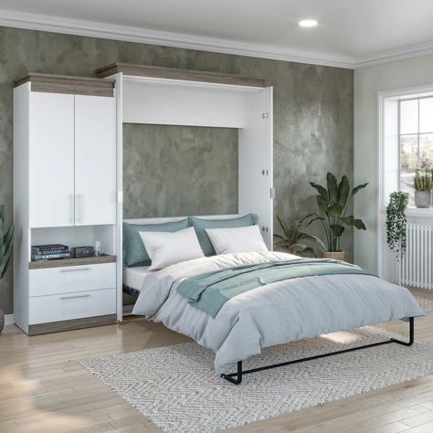 white 1 Wall Bed Patterns, Wall Bed Queen Size, Single Wall Bed Small Spaces, Modern Murphy Beds Bredabeds, Murphy Beds For Small Spaces Mounted, Murphy Bed On Tv Wall, Murphy Bed Desk Behind, Recessed Wall Bed, Mid Century Cottage Murphy Bed