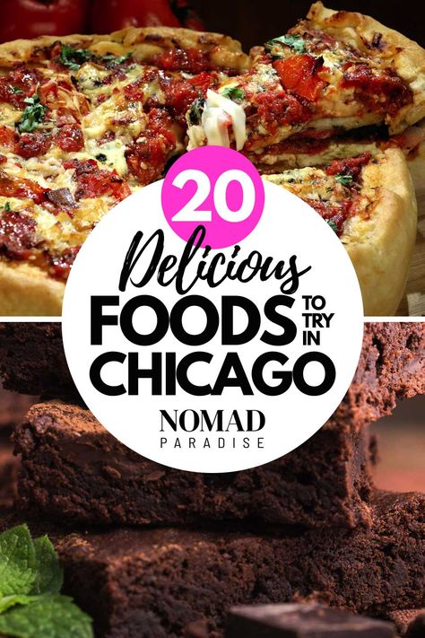 Best Food In Chicago, Chicago Recipes, Chocolate Cake Shake, Food In Chicago, Chicken Vesuvio, Rib Tips, Foods To Try, Regional Food, Sub Sandwiches