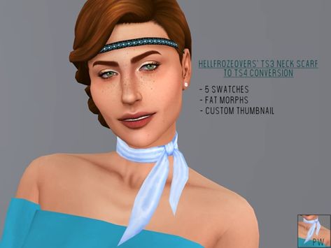 PlayersWonderland's TS4 Neck Scarf Converted Sims 4 Scarf Cc, Sims 4 Scarf, Ts4 Conversion, Bump Hairstyles, Sims 4 Black Hair, Sims 4 Update, How To Wear Scarves, Sims Mods, Sims 4 Cc