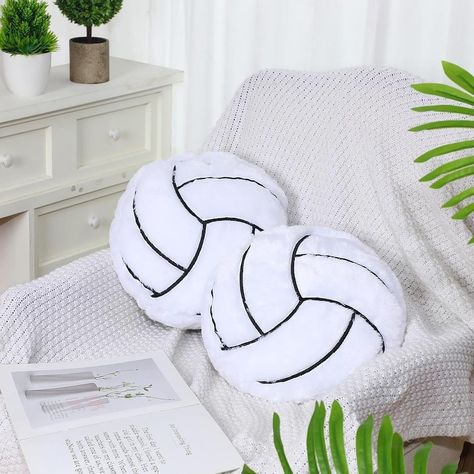 Volleyball Pillows 🥹 Volleyball Room Decor, Volleyball Bedroom, Volleyball Pillow, Volleyball Decorations, Volleyball Room, Volleyball Bag, Sport Theme, Volleyball Practice, Sport Bedroom