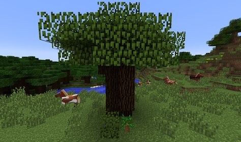 dark oak tree minecraft Dark Oak Tree Minecraft, Tree In Minecraft, Tree Minecraft, Minecraft Tree, Oak Forest, Tree Stickers, Hot Damn, Oak Trees, Minecraft Architecture