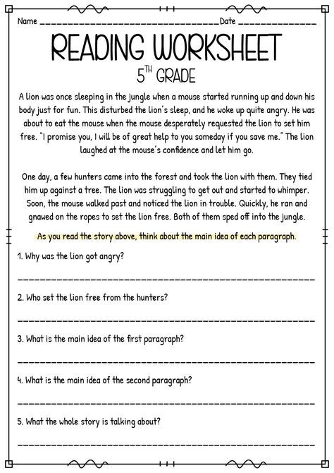 5th Grade Writing Worksheets, 5th Grade Ela Worksheets, 5th Grade Worksheets Free Printable, Reading Comprehension Worksheets 5th, 5th Grade English Worksheets, 5th Grade Reading Worksheets, Types Of Text, 5th Grade Grammar, Paragraph Worksheets