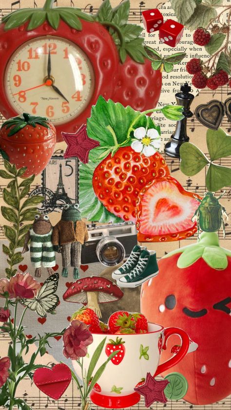 🍓 #aesthetic #moodboard #vintage #strawberry Strawberry Mood Board, Strawberry Moodboard, Strawberry Cookies, Vintage Strawberry, Aesthetic Moodboard, Mood Board Fashion, Cookie Run, Inspiration Board, Strawberry Shortcake