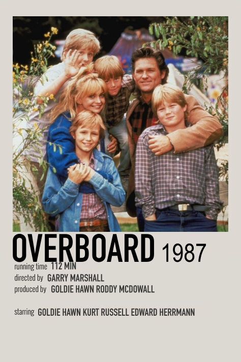 Overboard Movie, Goldie Hawn Kurt Russell, Poster Polaroid, Penny Marshall, 80s Classics, Movie Board, Love Is My Religion, Polaroid Posters, Comfort Movies