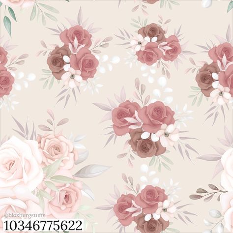 Aesthetic Bloxburg Image Codes, Different Room Color Ideas, Bloxburg Rose Wallpaper Codes, Bloxburg Pink Floral Wallpaper Codes, Roblox Carpet Decal Codes Pink, Floral Wallpaper Bloxburg Decals, Pink Wallpaper Decal Codes, Roblox Codes For Pictures Pink, Bloxburg Wallpaper Codes Floral