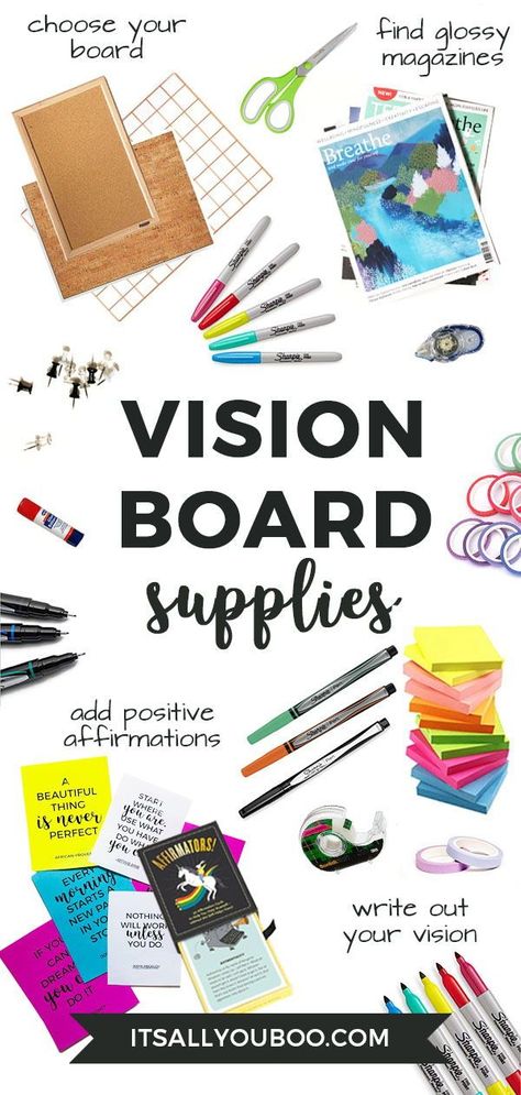 Diy Vision Board, Vision Board Supplies, Vibration Energy, Vision Board Workshop, Make A Vision Board, Vision Board Diy, Vision Board Printables, Vision Board Examples, Vision Board Party