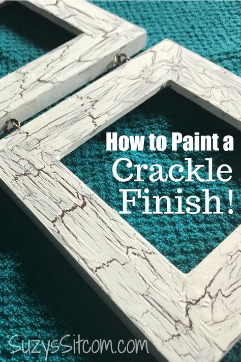 How to paint a crackle finish in three easy steps Cracked Paint Effect, Painted Spoons, Paint Pours, Crackle Paint, Cracked Paint, Paint Tips, Crackle Painting, Doors Repurposed, Paint Techniques