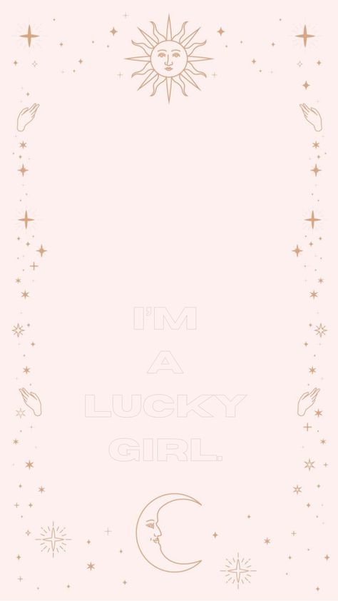 Lucky Girl Wallpaper Aesthetic, Lucky Girl Syndrome Aesthetic, Lucky Girl Syndrome Wallpaper, Lucky Girl Wallpaper, Front Wallpaper, Yoga Wallpaper, Lucky Girl Syndrome, Pastel Iphone Wallpaper, Lucky Wallpaper