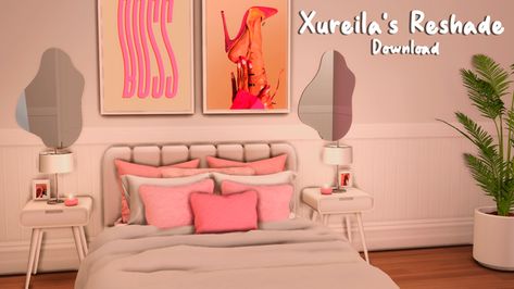 Xureila's Reshade Download 💗 (FINALLY) | Patreon Bedroom Sims 4 Patreon, Sims 4 Xureila, Sims 4 Cc Furniture Bed Covers, Sims 4 Bed Frames Cc Patreon, Bedding Sims 4 Cc, Sims4 Bedroom Cc Patreon, Bed Cc Sims 4 Patreon, Xureila Sims 4 Cc, Sims 4 Apartment Download