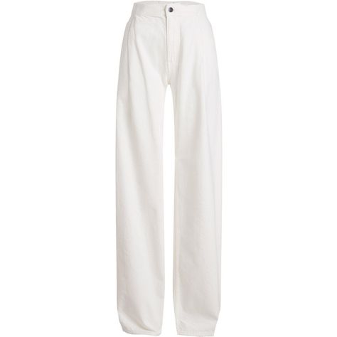 Maison Margiela Wide Leg Jeans (15 060 UAH) ❤ liked on Polyvore featuring jeans, pants, bottoms, trousers, white, white high-waisted jeans, wide leg jeans, maison margiela, maison margiela jeans and white denim jeans Margiela Jeans, Ropa Shabby Chic, High Rise White Jeans, White Wide Leg Jeans, Png Outfits, White High Waisted Jeans, Jeans Highwaist, High Waisted Wide Leg Jeans, Highwaist Jeans