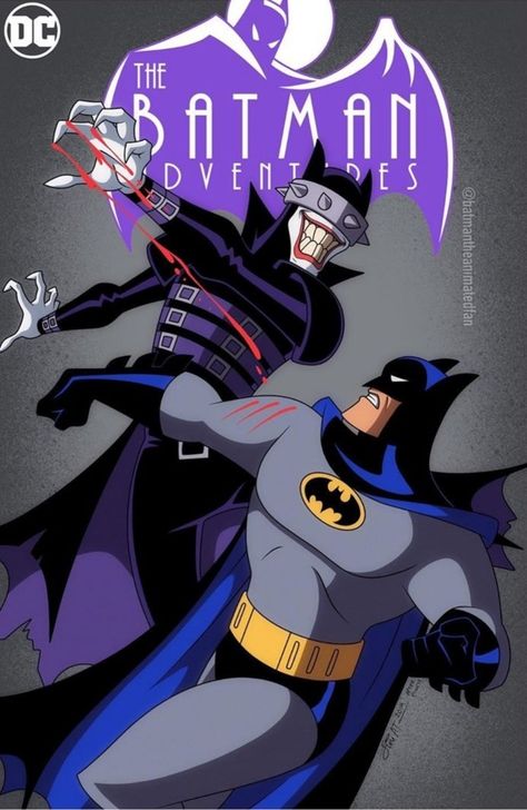 Batman Who Laughs Art, Batman Animated Series Art, Animated Batman, Batman The Animated Series Poster, The New Batman Adventures, Joker Cartoon, Batman Who Laughs, Batman Adventures, Batman Metal